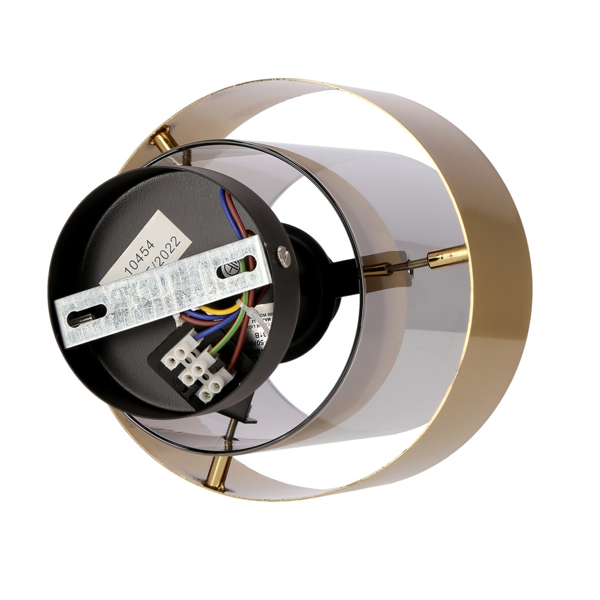 Surface-mounted chandelier SPIEGA 1xE27/60W/230V gold/black