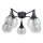 Surface-mounted chandelier STAR 5xE27/60W/230V black/clear
