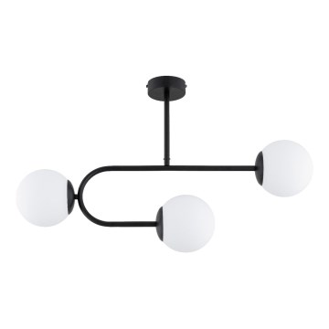Surface-mounted chandelier STELLAR 3xE14/10W/230V black