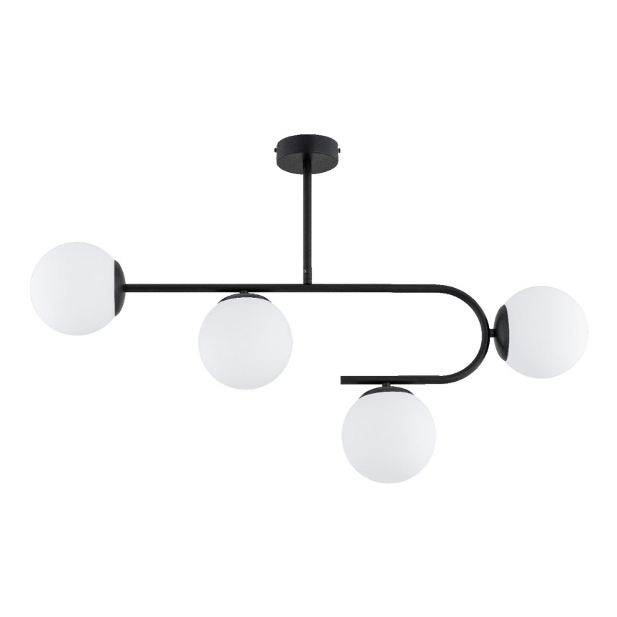 Surface-mounted chandelier STELLAR 4xE14/10W/230V black