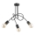 Surface-mounted chandelier TANGO 3xE27/15W/230V black
