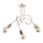 Surface-mounted chandelier TANGO 3xE27/15W/230V copper