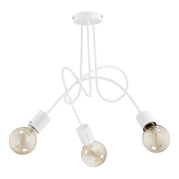 Surface-mounted chandelier TANGO 3xE27/15W/230V white