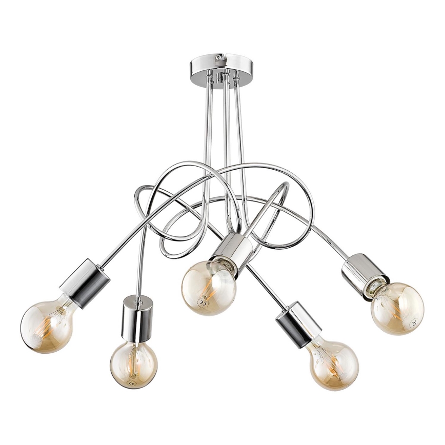Surface-mounted chandelier TANGO 5xE27/15W/230V shiny chrome