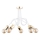 Surface-mounted chandelier TANGO 5xE27/15W/230V white/gold