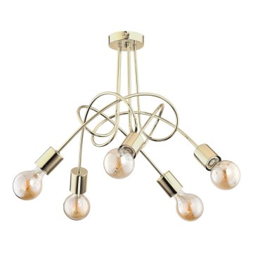 Surface-mounted chandelier TANGO 5xE27/60W/230V gold