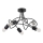 Surface-mounted chandelier TARGO 5xE27/15W/230V black