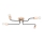 Surface-mounted chandelier TIMBO 4xE27/15W/230V black/beige/beech