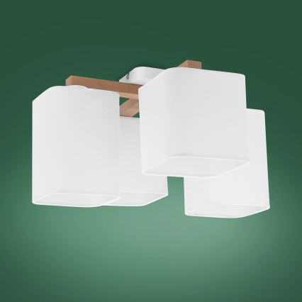 Surface-mounted chandelier TORA 4xE27/15W/230V white