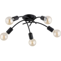 Surface-mounted chandelier TORIZO 5xE27/15W/230V black