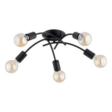 Surface-mounted chandelier TORIZO 5xE27/15W/230V black