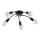 Surface-mounted chandelier TORIZO 5xE27/15W/230V black