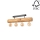 Surface-mounted chandelier TRABO 4xE27/60W/230V pine - FSC certified