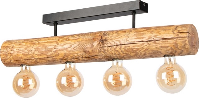 Surface-mounted chandelier TRABO 4xE27/60W/230V pine
