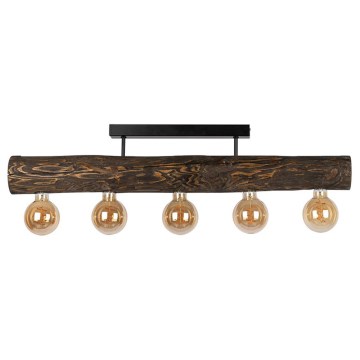 Surface-mounted chandelier TRABO 5xE27/60W/230V pine
