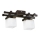 Surface-mounted chandelier TRILLENIUM 2xE27/60W/230V