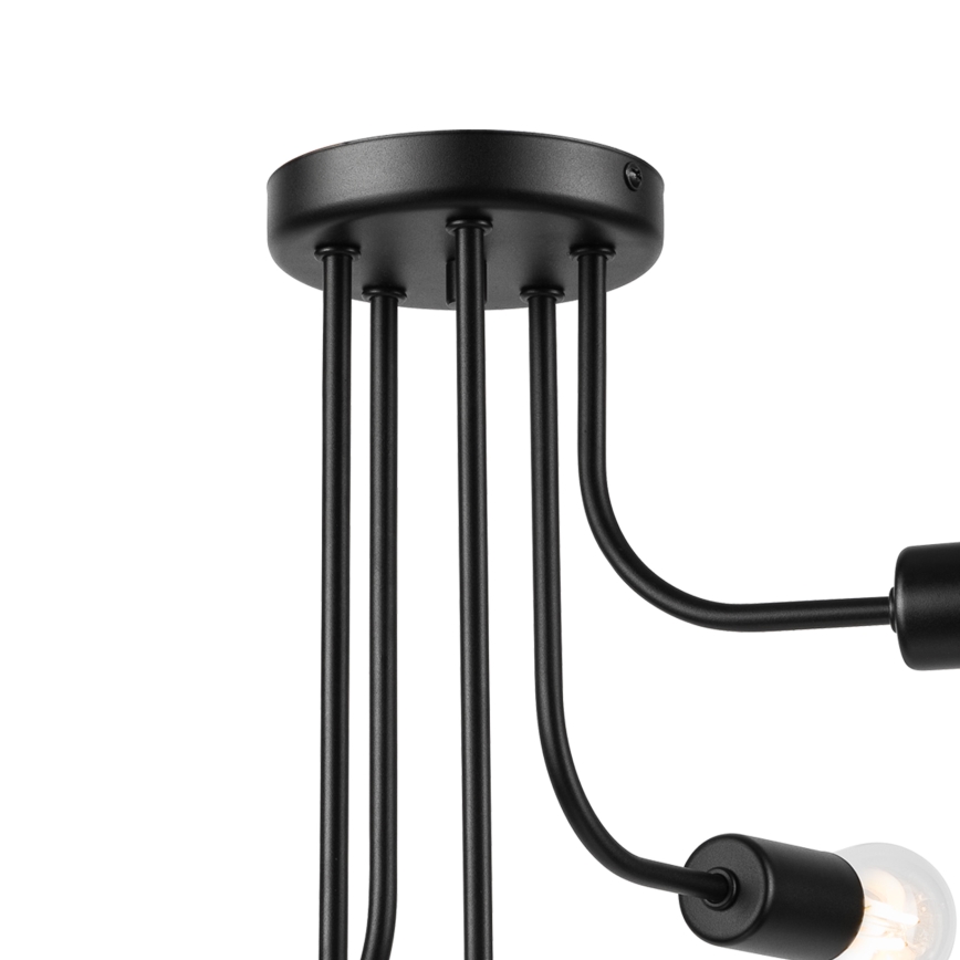 Surface-mounted chandelier TRINITY 5xE27/15W/230V black