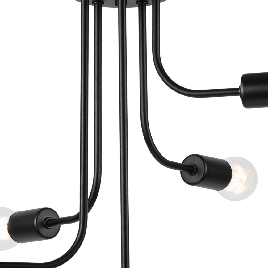 Surface-mounted chandelier TRINITY 5xE27/15W/230V black