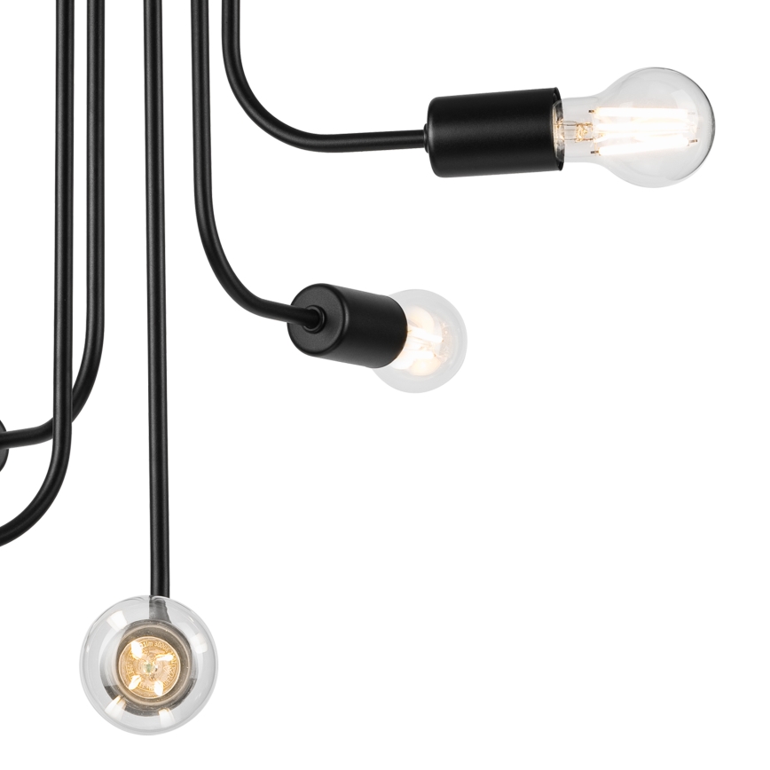 Surface-mounted chandelier TRINITY 5xE27/15W/230V black
