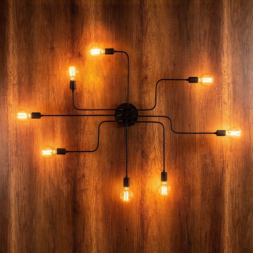 Surface-mounted chandelier TRUVA 8xE27/40W/230V