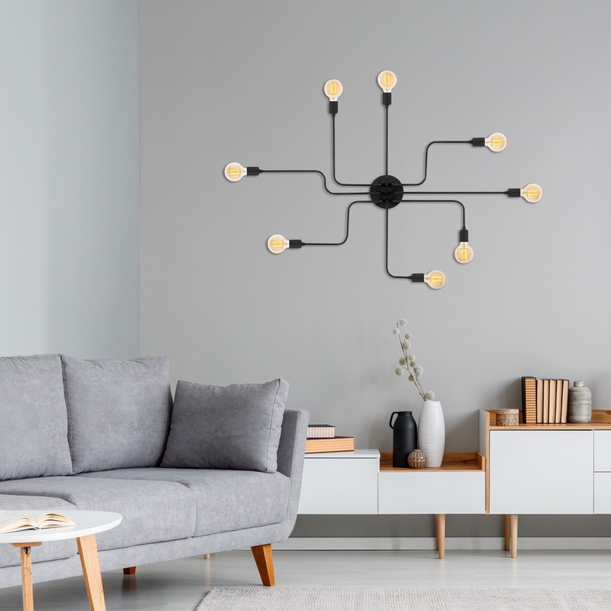 Surface-mounted chandelier TRUVA 8xE27/40W/230V
