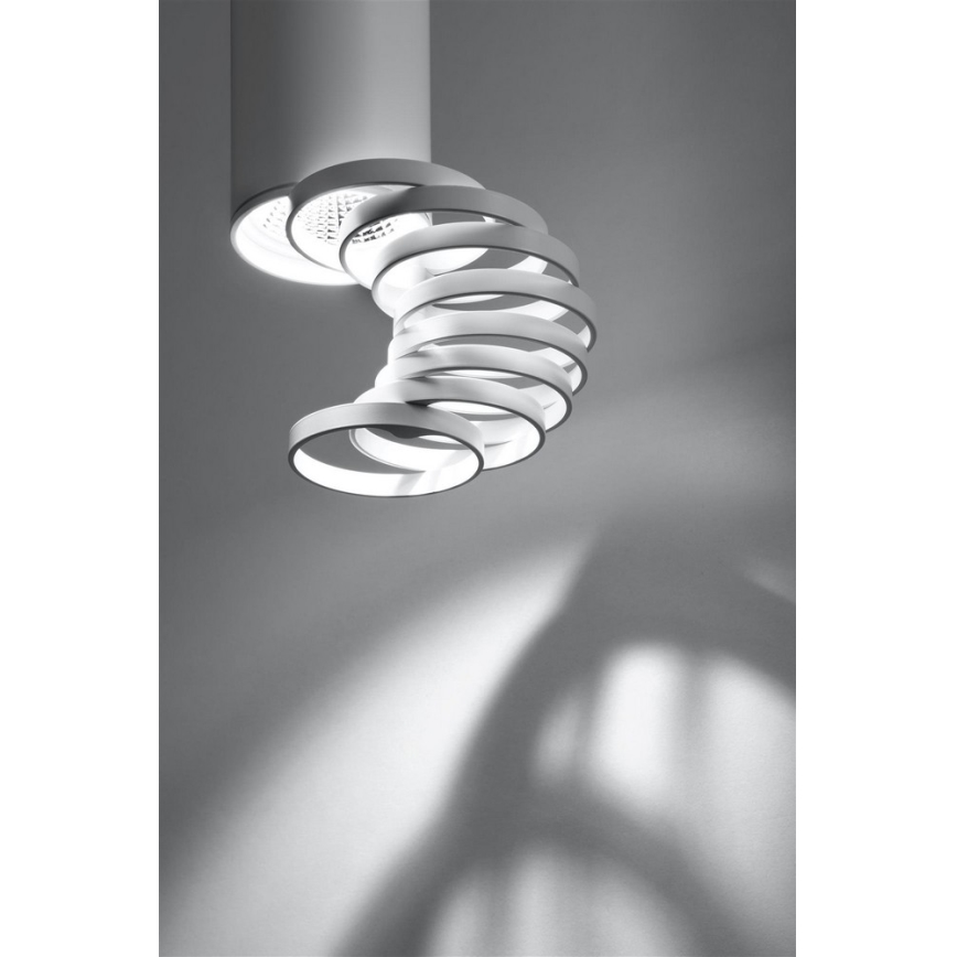 Surface-mounted chandelier TUBA 1xGU10/50W/230V white