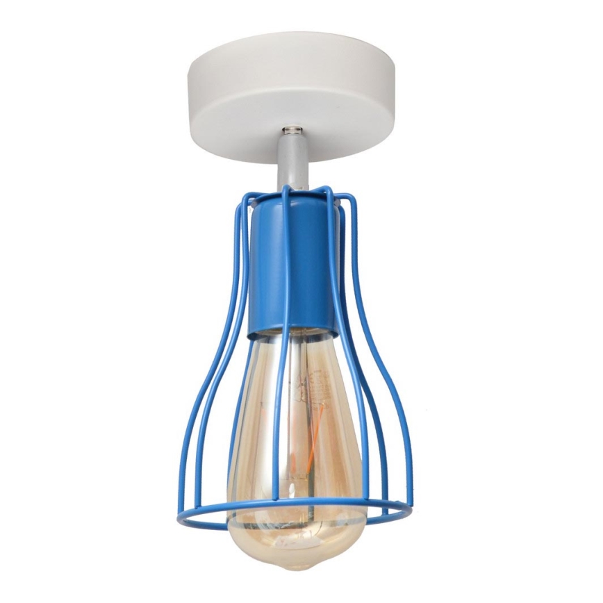 Surface-mounted chandelier TUBE II 1xE27/15W/230V blue