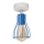 Surface-mounted chandelier TUBE II 1xE27/15W/230V blue