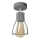 Surface-mounted chandelier TUBE II 1xE27/15W/230V grey