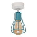 Surface-mounted chandelier TUBE II 1xE27/15W/230V turquoise