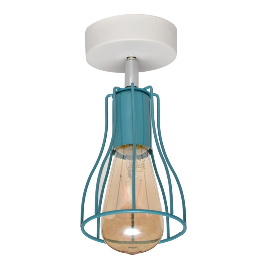 Surface-mounted chandelier TUBE II 1xE27/15W/230V turquoise