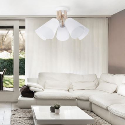 Surface-mounted chandelier VAIO WHITE 3xE27/60W/230V