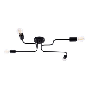 Surface-mounted chandelier VECTOR 4xE27/15W/230V black