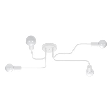 Surface-mounted chandelier VECTOR 4xE27/15W/230V white