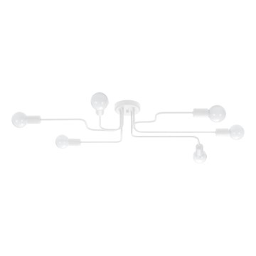 Surface-mounted chandelier VECTOR 6xE27/15W/230V white