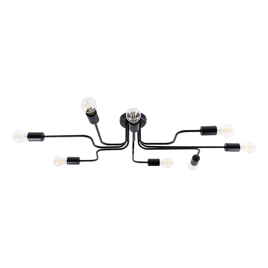 Surface-mounted chandelier VECTOR 8xE27/15W/230V black
