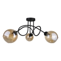 Surface-mounted chandelier VENUS BLACK 3xE27/60W/230V