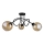Surface-mounted chandelier VENUS BLACK 3xE27/60W/230V