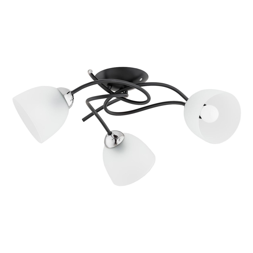 Surface-mounted chandelier VERWIL 3xE27/15W/230V black