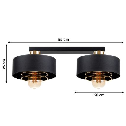 Surface-mounted chandelier VEST 2xE27/60W/230V