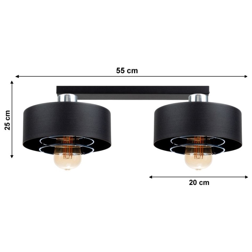 Surface-mounted chandelier VEST 2xE27/60W/230V
