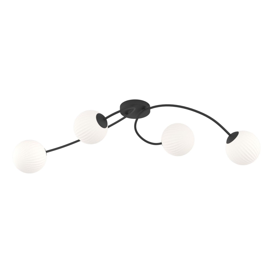 Surface-mounted chandelier VIBRA 4xE14/10W/230V black/white