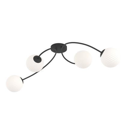 Surface-mounted chandelier VIBRA 4xE14/10W/230V black/white