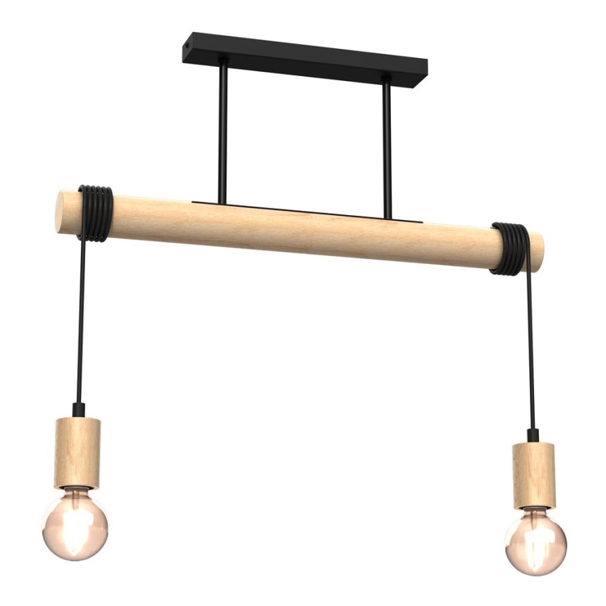 Surface-mounted chandelier VIGA 2xE27/60W/230V wood