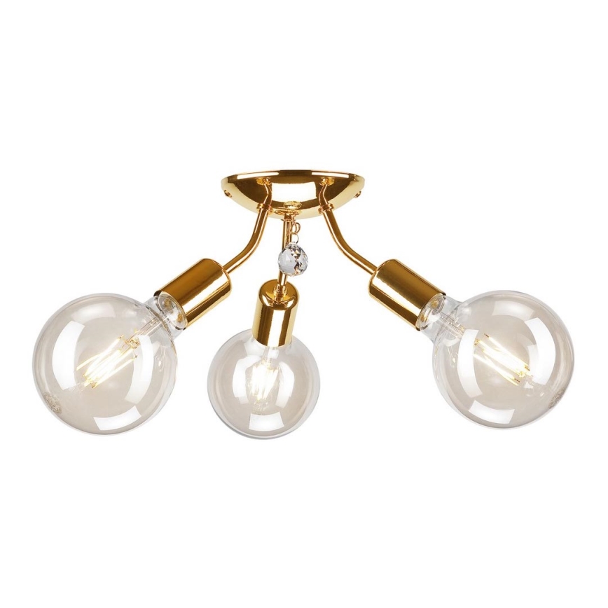 Surface-mounted chandelier VIGGO 3xE27/60W/230V gold