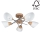 Surface-mounted chandelier VILETTA 5xE27/40W/230V oak - FSC certified