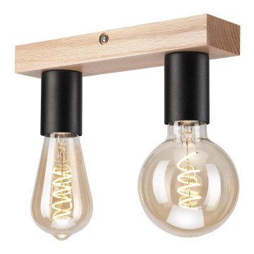 Surface-mounted chandelier VITO OAK 2xE27/60W/230V oak