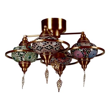Surface-mounted chandelier YENI 4xE27/40W/230V brass