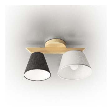 Surface-mounted chandelier YOKE 2xE14/40W/230V light wood