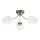 Surface-mounted chandelier ZINA 3xE27/40W/230V brass/white